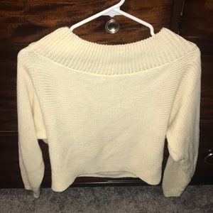 Off the shoulder sweater